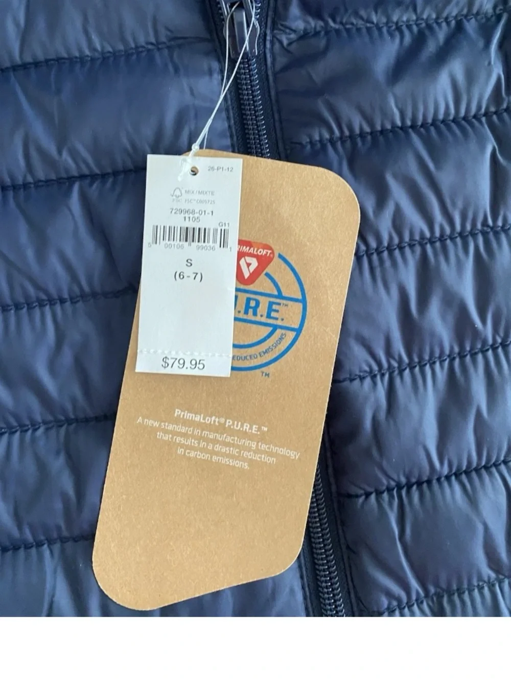 GAP Kids Navy Hooded Lightweight Puffer Jacket